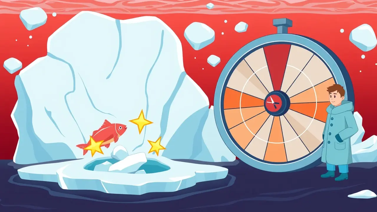 Ice Fishing recensione: ruota di ghiaccio a 53 segmenti con tre pesci bonus e scheda di valutazione a stelle